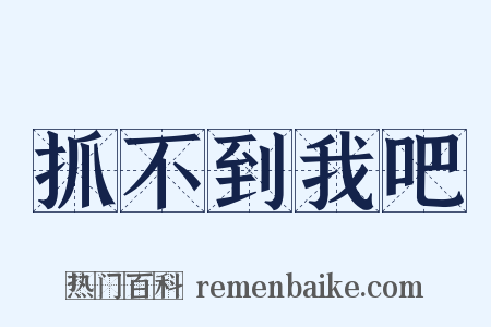 抓不到我吧是什么意思的图片